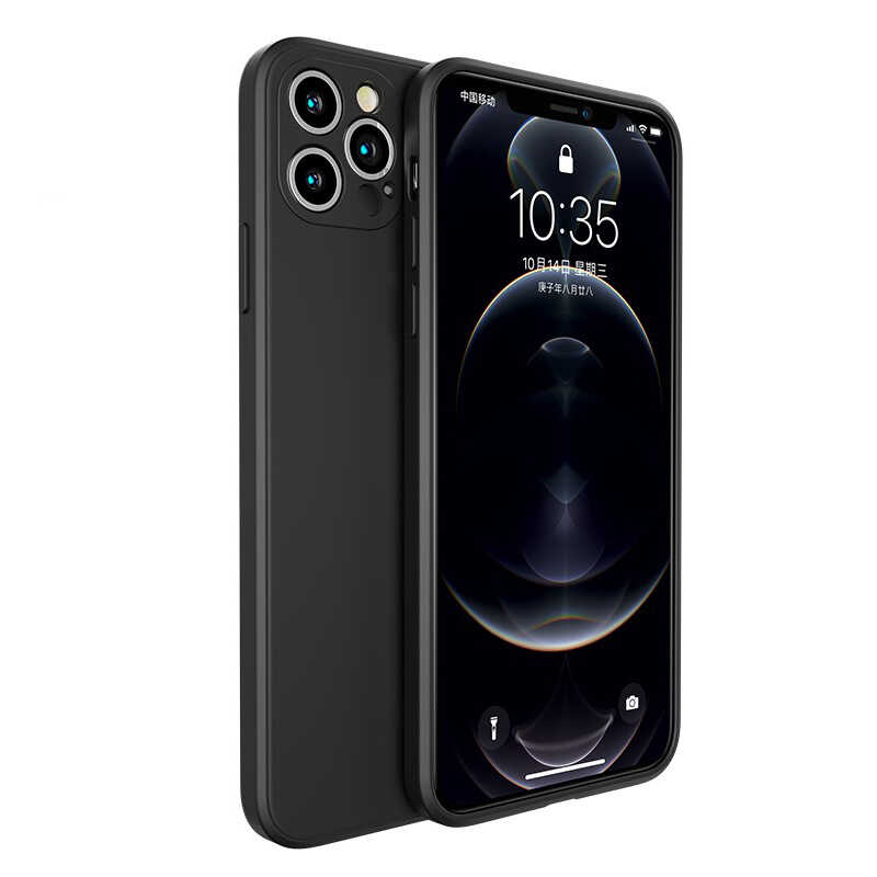 [RNZ-TA48380] Apple iPhone 12 Pro Uyumlu Kılıf Benks Painting TPU Kapak (Siyah)