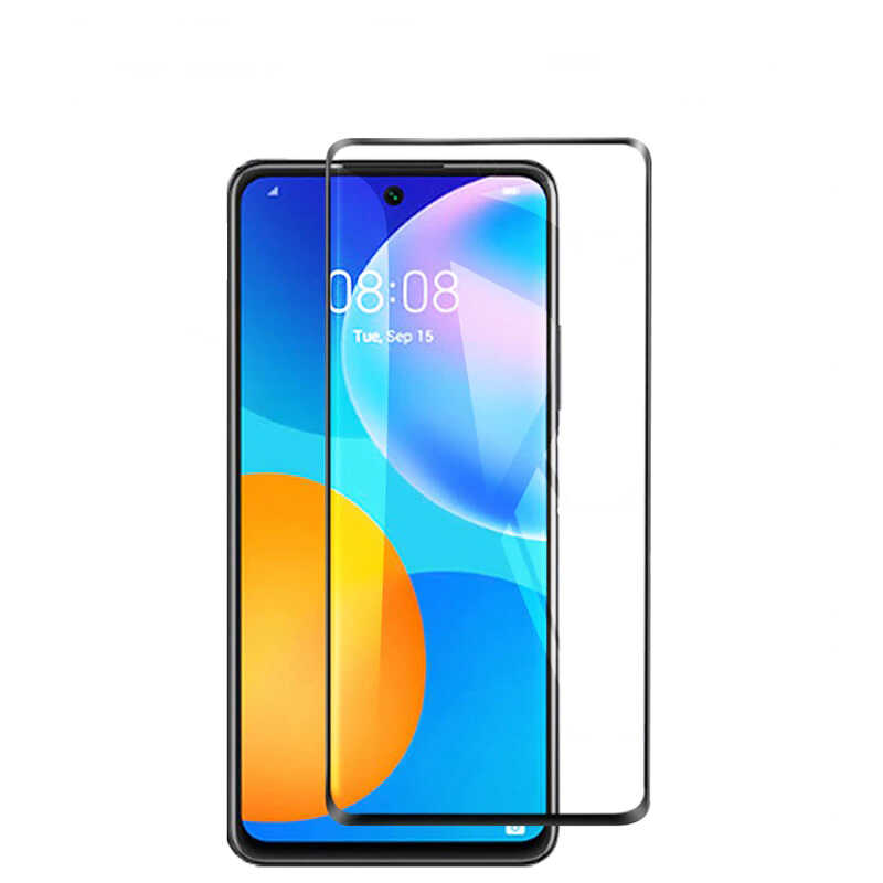 Huawei P Smart 2021 Uyumlu Zore Kenarları Kırılmaya Dayanıklı Cam Ekran Koruyucu