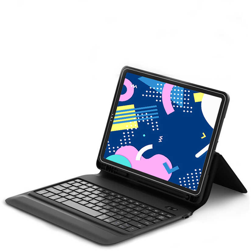 [RNZ-TA48547] Apple iPad Pro 11 Uyumlu Wiwu Keyboard Folio Kablosuz Klavyeli Kılıf