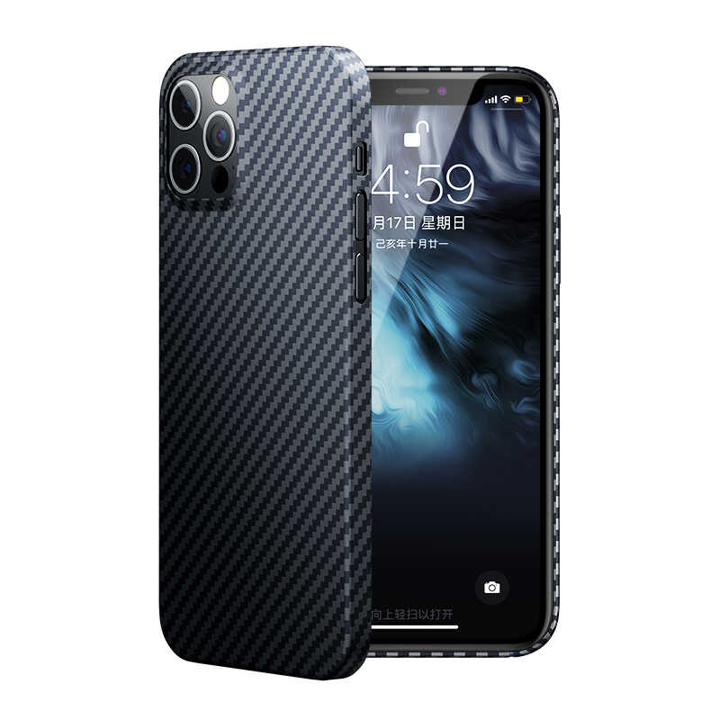 [RNZ-TA48605] Apple iPhone 12 Pro Max Uyumlu Kılıf Benks Aramid Kapak