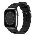 Apple Watch 38mm Uyumlu Kordon Silikon Yumuşak Esnek Metal Klipsli KRD-92 Kayış