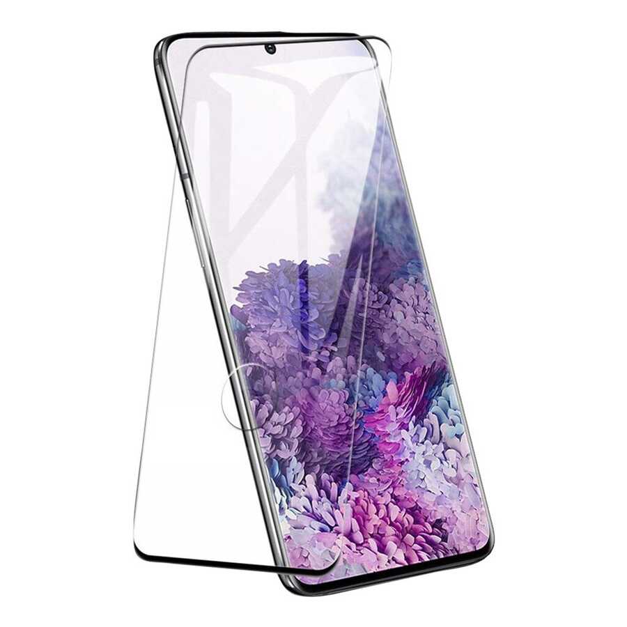 [RNZ-TA48646] Samsung Galaxy S20 Ultra Uyumlu Zore Kavisli Full Yapışkanlı Cam Ekran Koruyucu