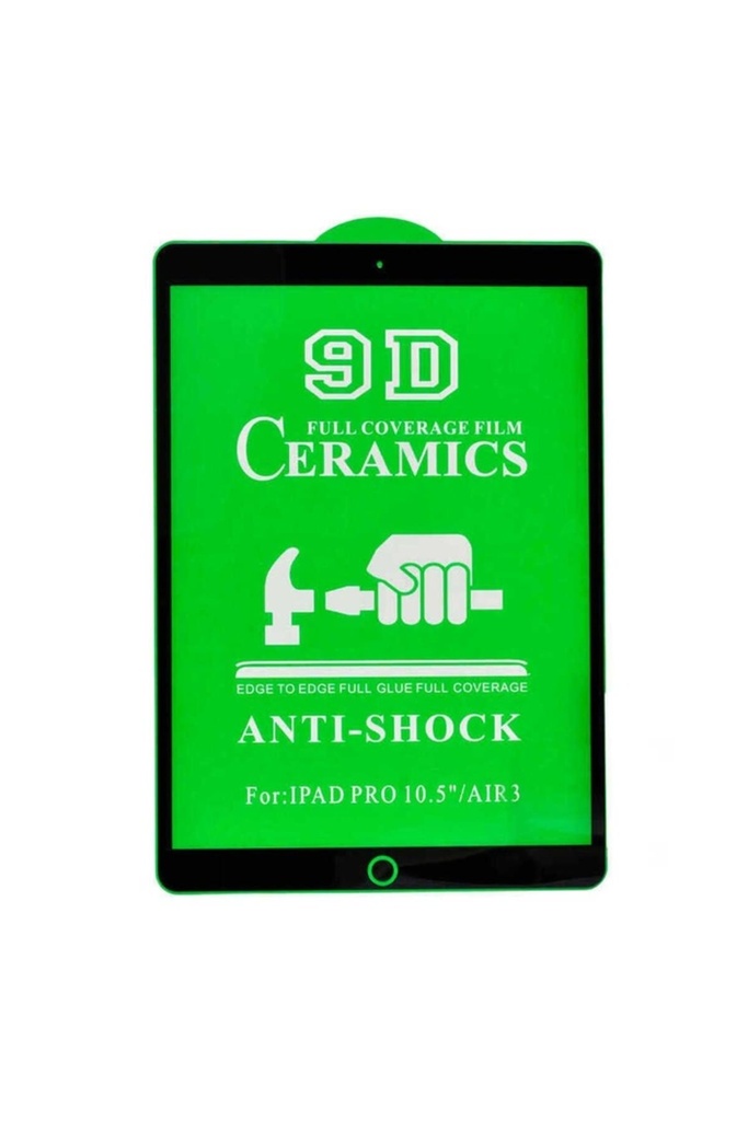 [RNZ-TA49050] Apple iPad Pro 10.5 (7.Nesil) Uyumlu Zore Tablet Seramik Ekran Koruyucu (Siyah)