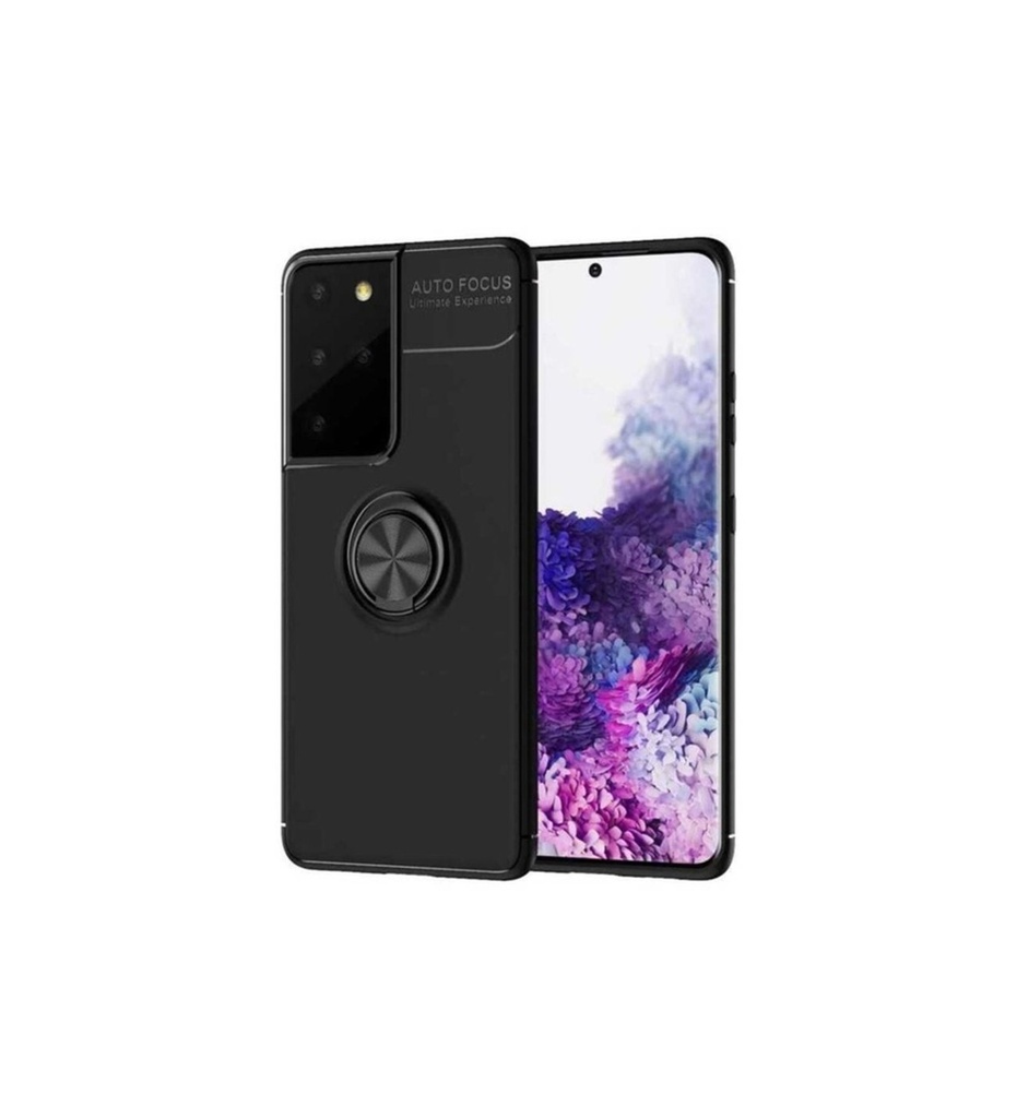 [RNZ-TA49325] Samsung Galaxy S21 Ultra Uyumlu Kılıf Zore Ravel Silikon Kapak (Siyah)