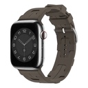 Apple Watch 42mm Uyumlu Kordon Silikon Yumuşak Esnek Metal Klipsli KRD-92 Kayış