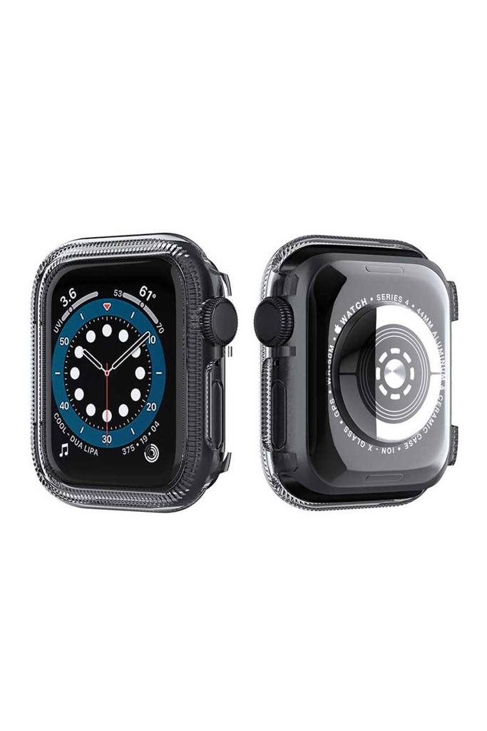 [RNZ-TA49092] Apple Watch 44mm Uyumlu Zore Watch Gard 03 Kasa Koruyucu (Siyah)