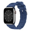 Apple Watch 42mm Uyumlu Kordon Silikon Yumuşak Esnek Metal Klipsli KRD-92 Kayış