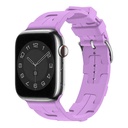 Apple Watch 42mm Uyumlu Kordon Silikon Yumuşak Esnek Metal Klipsli KRD-92 Kayış