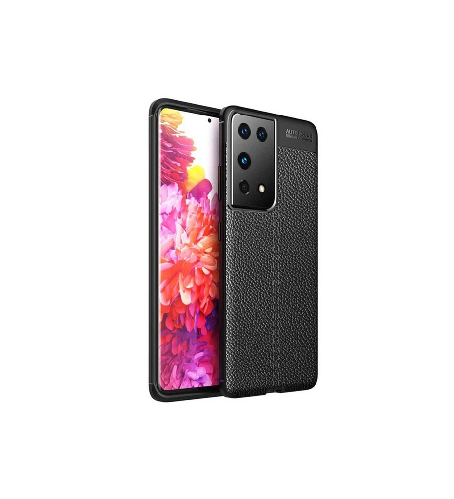 [RNZ-TA49195] Samsung Galaxy S21 Ultra Uyumlu Kılıf Zore Niss Silikon Kapak (Siyah)