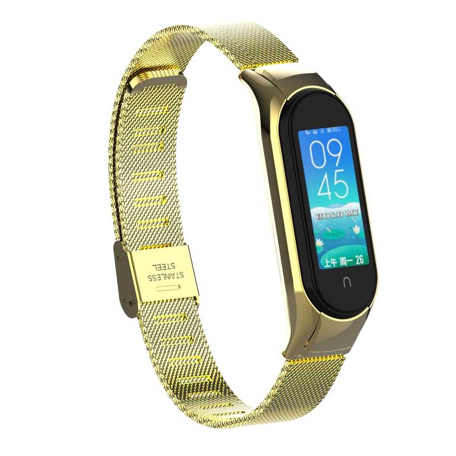 Xiaomi Mi Band 5 Uyumlu KRD-06 Metal Kordon