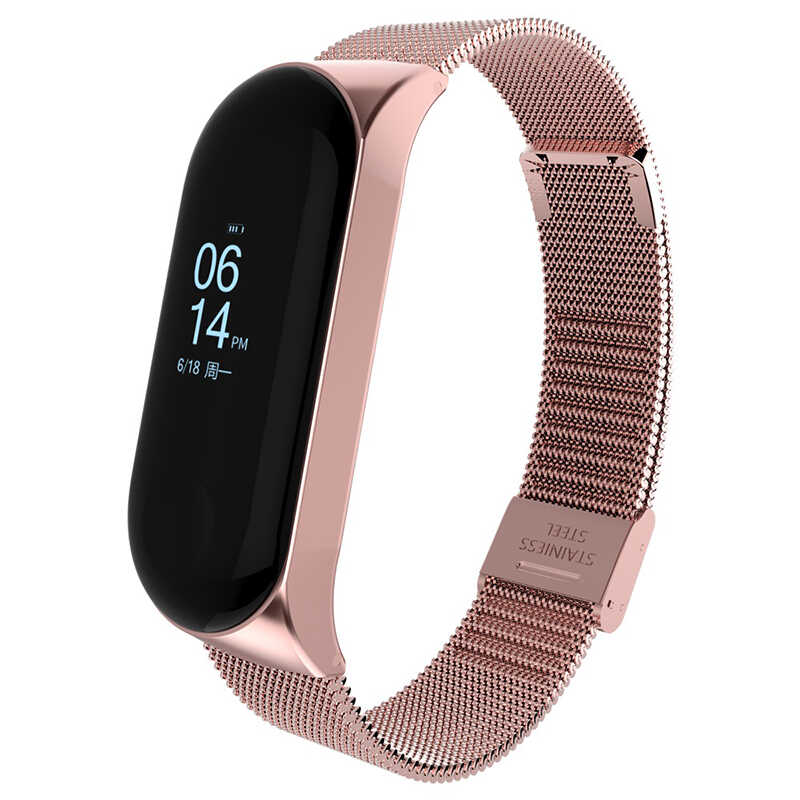 Xiaomi Mi Band 5 Uyumlu KRD-06 Metal Kordon