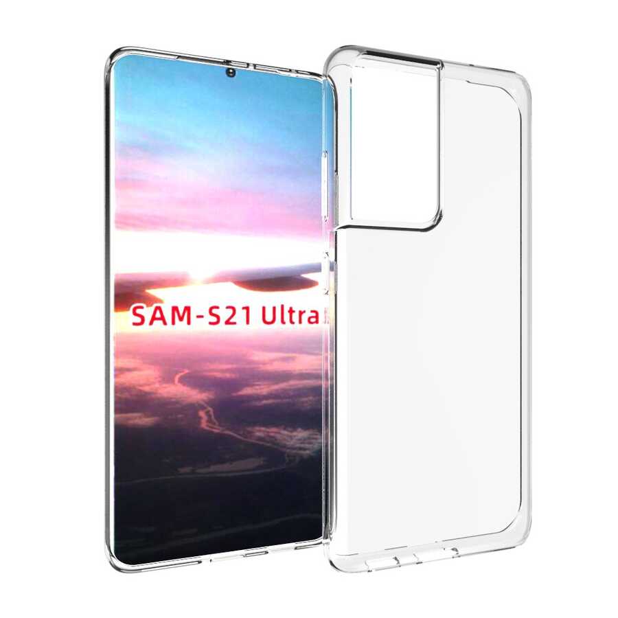 Samsung Galaxy S21 Ultra Uyumlu Kılıf Zore Süper Silikon Kapak