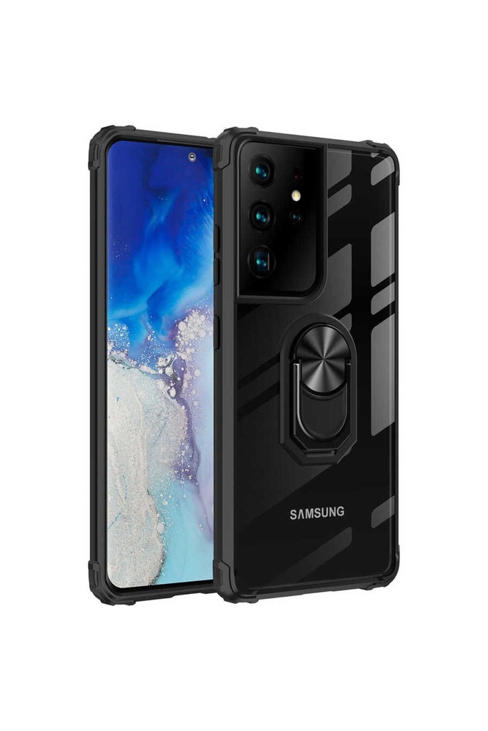 [RNZ-TA49467] Samsung Galaxy S21 Ultra Uyumlu Kılıf Zore Mola Kapak (Siyah)