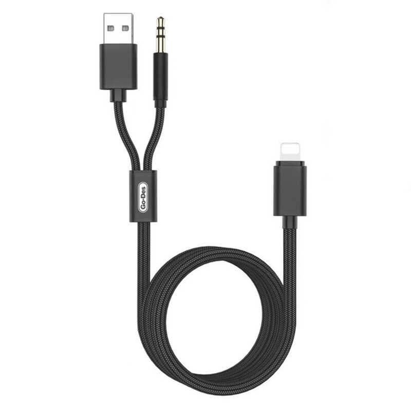 [RNZ-TA49519] Go Des GAC-306 2 in 1 Aux Audio Kablo
