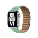 ​​​Apple Watch 44mm Uyumlu Kordon Suni Deri Baklalı KRD-34 Kayış