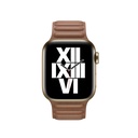​​​Apple Watch 40mm Uyumlu Kordon Suni Deri Baklalı KRD-34 Kayış
