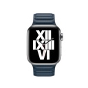 ​​​Apple Watch 38mm Uyumlu Kordon Suni Deri Baklalı KRD-34 Kayış