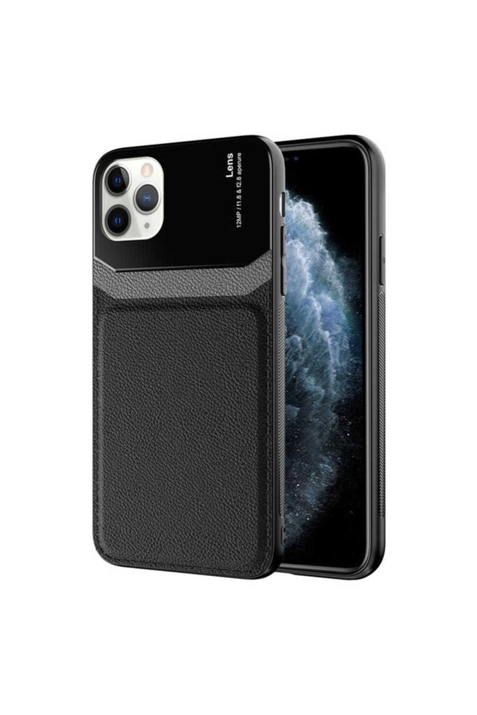 [RNZ-TA59692] Apple iPhone 11 Pro Max Uyumlu Kılıf ​Zore Emiks Kapak (Siyah)