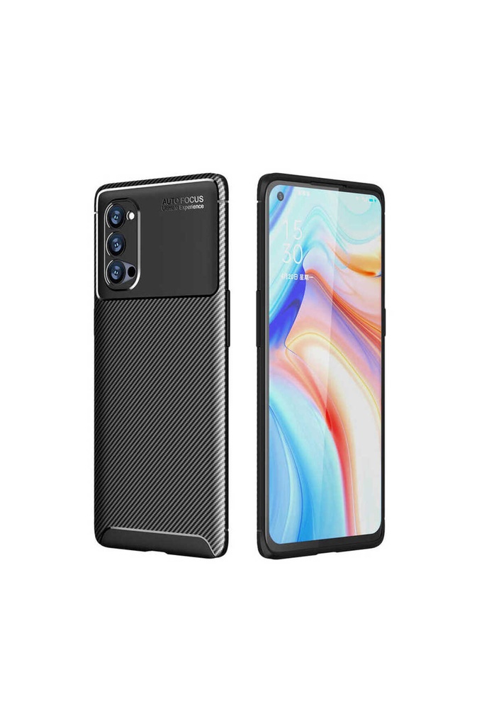 [RNZ-TA52061] Oppo Reno 4 Pro 5G Uyumlu Kılıf Zore Negro Silikon Kapak (Siyah)