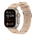 Apple Watch Ultra 49mm Uyumlu Kordon Silikon Yumuşak Esnek Metal Klipsli KRD-92 Kayış