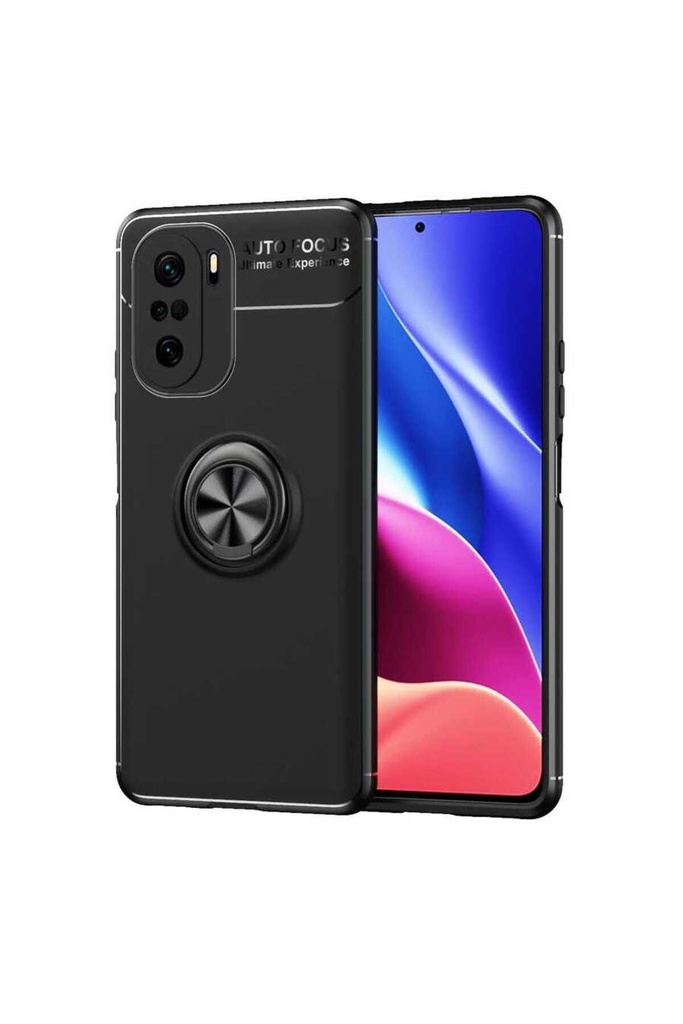[RNZ-TA53480] Xiaomi Poco F3 Uyumlu Kılıf Zore Ravel Silikon Kapak (Siyah)
