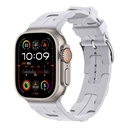 Apple Watch Ultra 49mm Uyumlu Kordon Silikon Yumuşak Esnek Metal Klipsli KRD-92 Kayış
