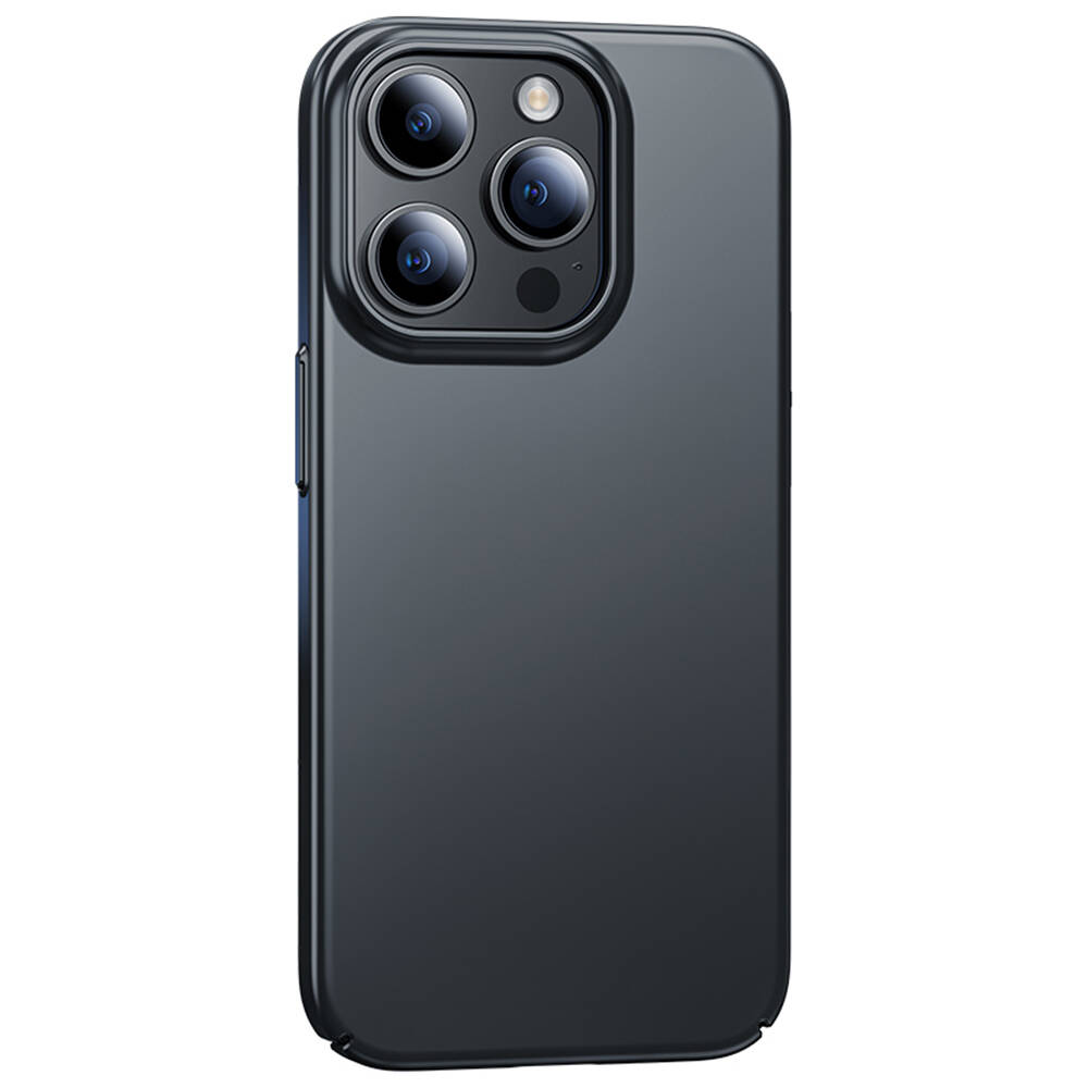 [RNZ-TA98128] Apple iPhone 15 Pro Uyumlu Kılıf Benks Ultra İnce PC Kapak (Siyah)