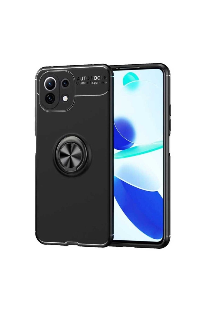 [RNZ-TA53054] Xiaomi Mi 11 Lite Uyumlu Kılıf Zore Ravel Silikon Kapak (Siyah)