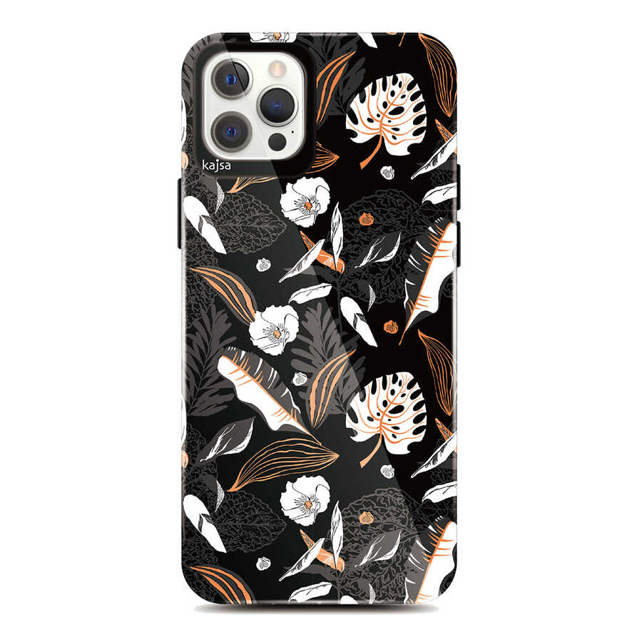 Apple iPhone 12 Pro Uyumlu Kılıf Kajsa Botanic Kapak