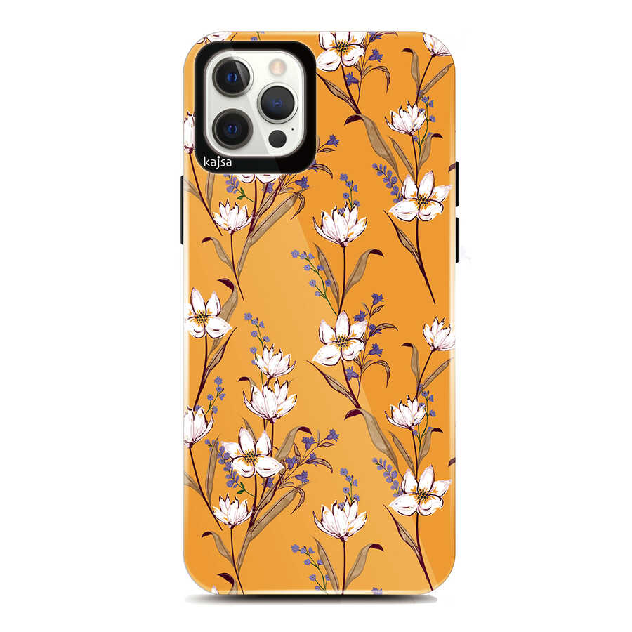Apple iPhone 12 Pro Uyumlu Kılıf Kajsa Botanic Kapak