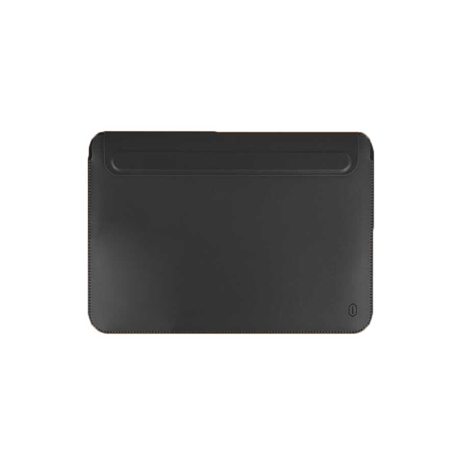[RNZ-TA53785] Apple Macbook 16' Touch Bar Uyumlu Wiwu Macbook Skin Pro Portable Stand Kılıf (Siyah)