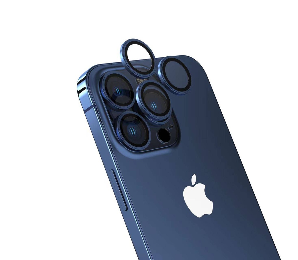 Apple iPhone 15 Pro Uyumlu Zore Safir CL-15 Parmak İzi Bırakmayan Anti-Reflective Kamera Lens Koruyucu