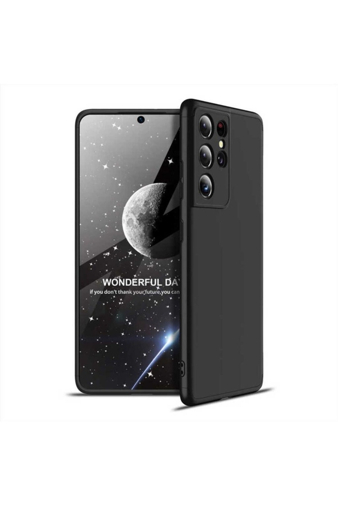 [RNZ-TA51665] Samsung Galaxy S21 Ultra Uyumlu Kılıf Zore Ays Kapak (Siyah)