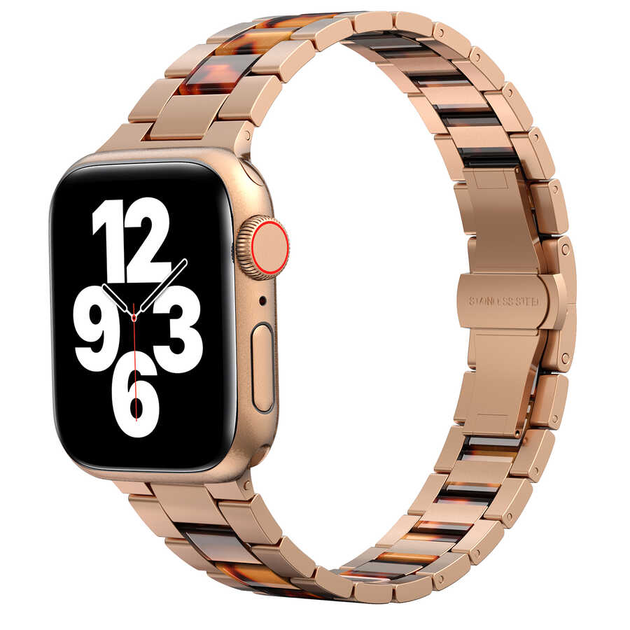 Apple Watch 42mm Uyumlu Wiwu Resin Steel Belt Metal Kordon