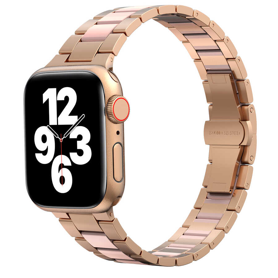Apple Watch 42mm Uyumlu Wiwu Resin Steel Belt Metal Kordon