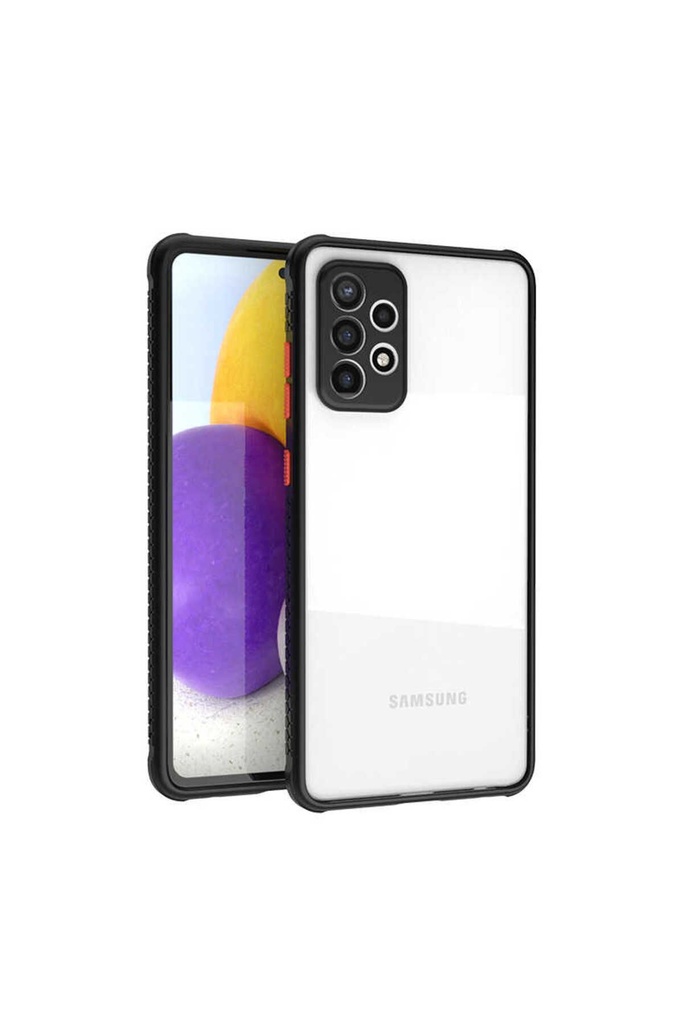 [RNZ-TA52856] Samsung Galaxy A72 Uyumlu Kılıf ​​Zore Kaff Kapak (Siyah)