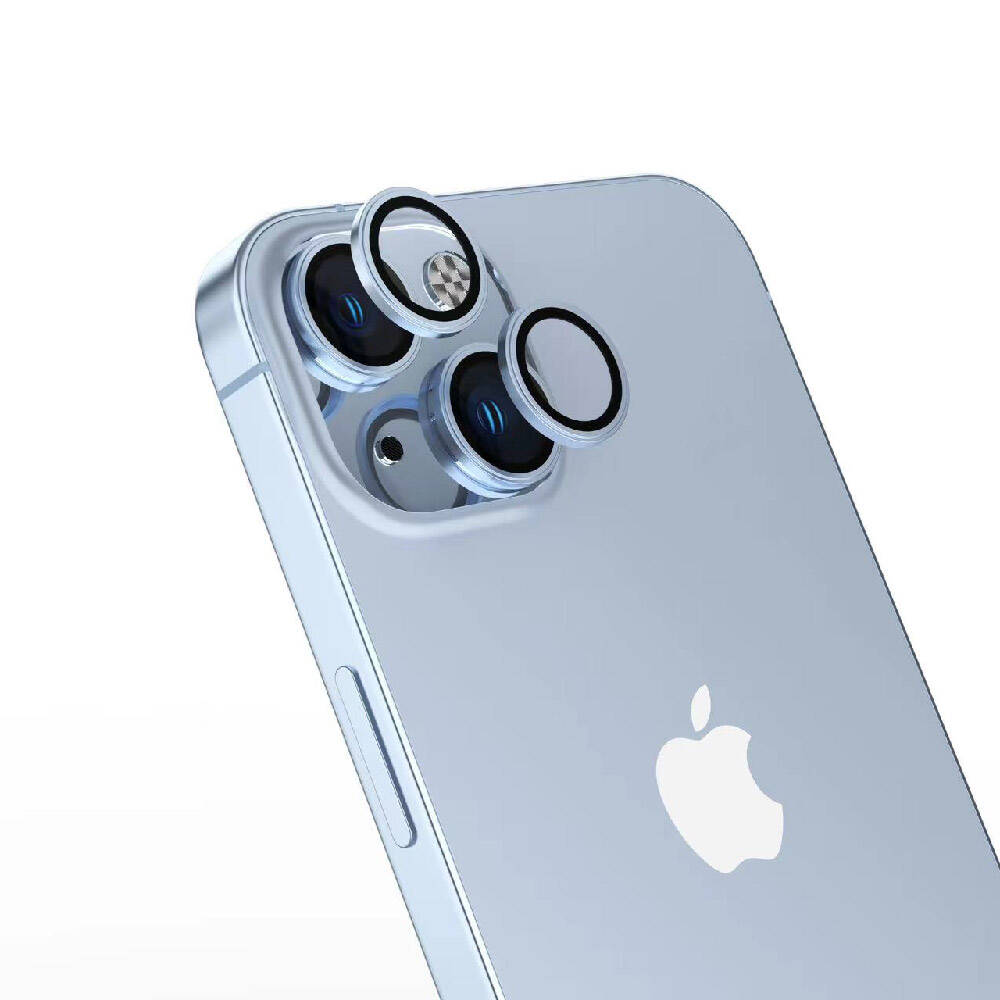 Apple iPhone 15 Plus Uyumlu Zore Safir CL-15 Parmak İzi Bırakmayan Anti-Reflective Kamera Lens Koruyucu