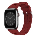 Apple Watch 7 41mm Uyumlu Kordon Silikon Yumuşak Esnek Metal Klipsli KRD-92 Kayış