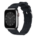 Apple Watch 7 41mm Uyumlu Kordon Silikon Yumuşak Esnek Metal Klipsli KRD-92 Kayış
