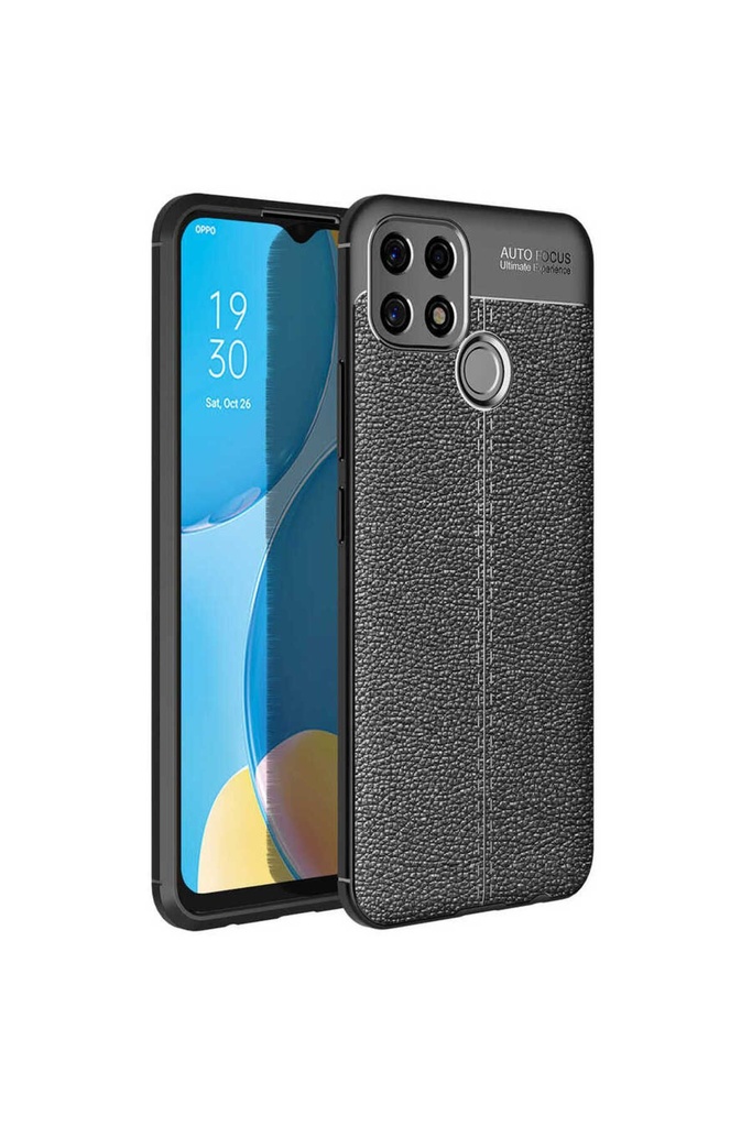 [RNZ-TA51461] Oppo A15 Uyumlu Kılıf Zore Niss Silikon Kapak (Siyah)