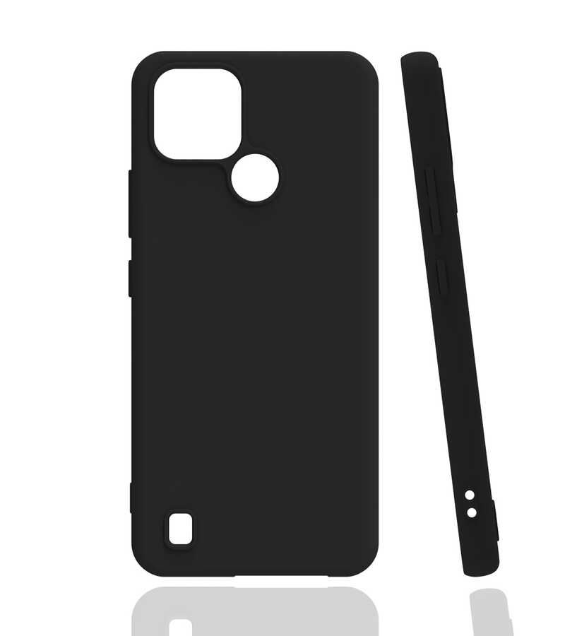 [RNZ-TA54025] Realme C21 Uyumlu Kılıf Zore Biye Silikon (Siyah)