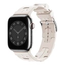 Apple Watch 7 41mm Uyumlu Kordon Silikon Yumuşak Esnek Metal Klipsli KRD-92 Kayış