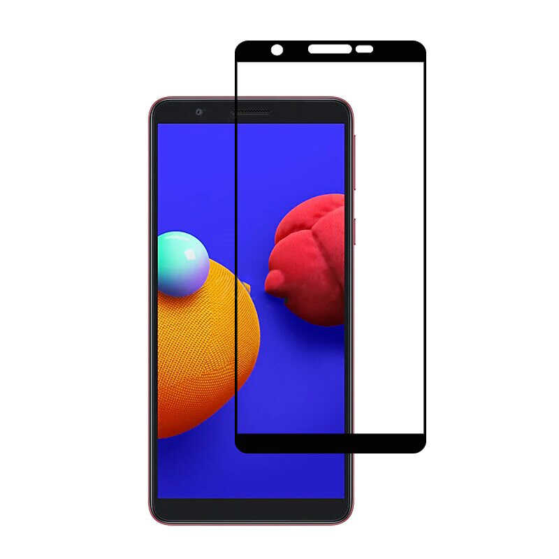[RNZ-TA51432] Samsung Galaxy A01 Core Uyumlu Zore Kenarları Kırılmaya Dayanıklı Cam Ekran Koruyucu