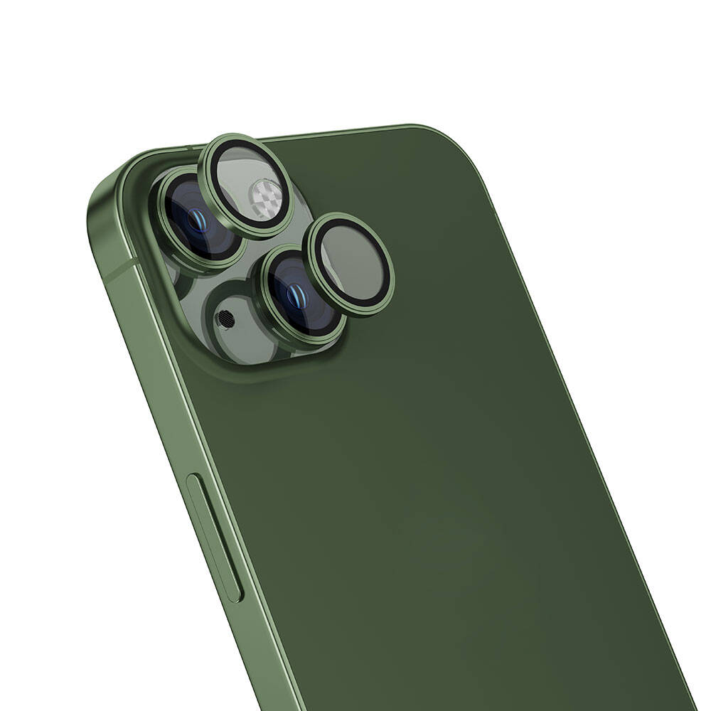 Apple iPhone 15 Uyumlu Zore Safir CL-15 Parmak İzi Bırakmayan Anti-Reflective Kamera Lens Koruyucu