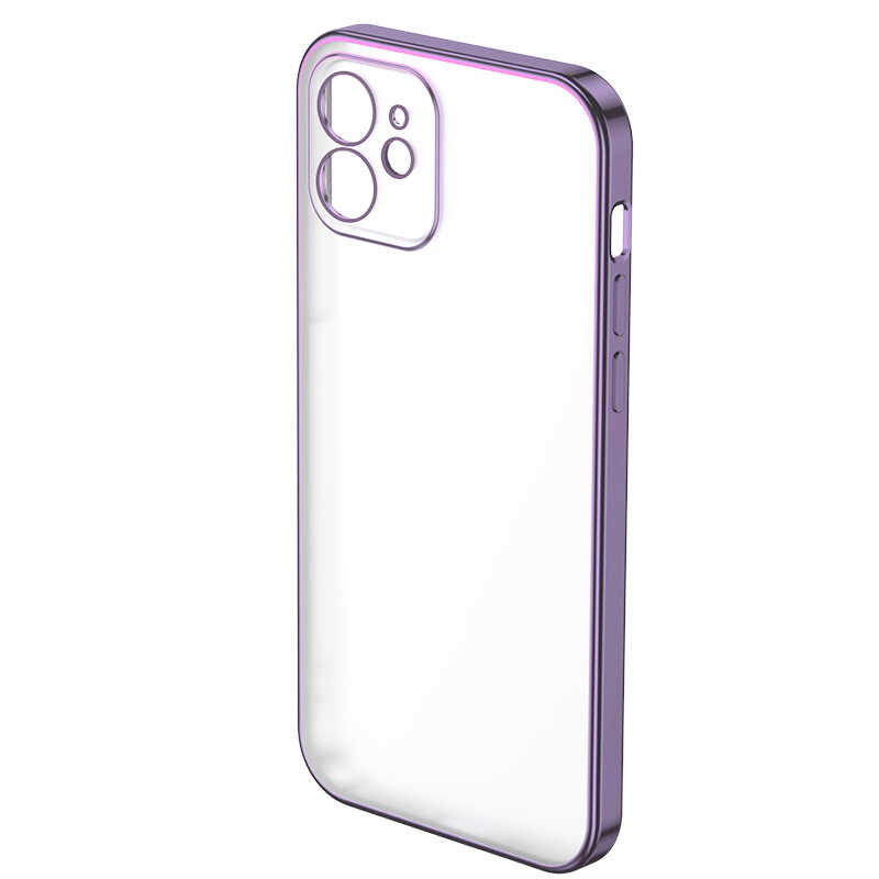 Apple iPhone 12 Uyumlu Benks Matte Electroplated TPU Kapak
