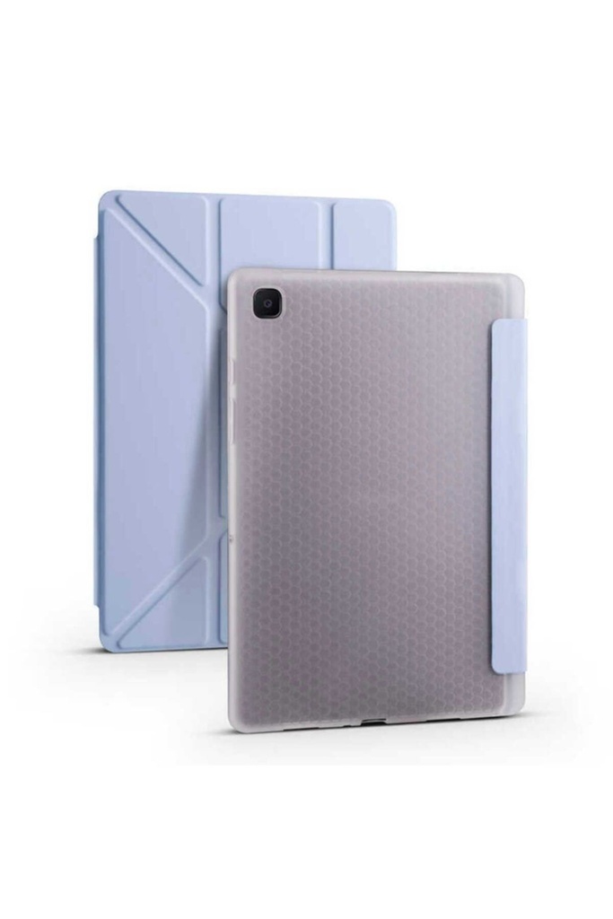 Samsung Galaxy Tab A7 10.4 T500 2020 Uyumlu Kılıf Zore Tri Folding Kalem Bölmeli Standlı Kılıf