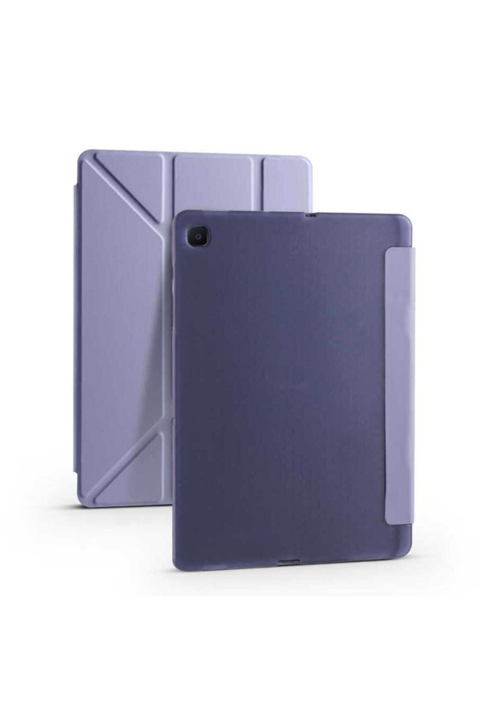 Samsung Galaxy Tab A7 10.4 T500 2020 Uyumlu Kılıf Zore Tri Folding Kalem Bölmeli Standlı Kılıf