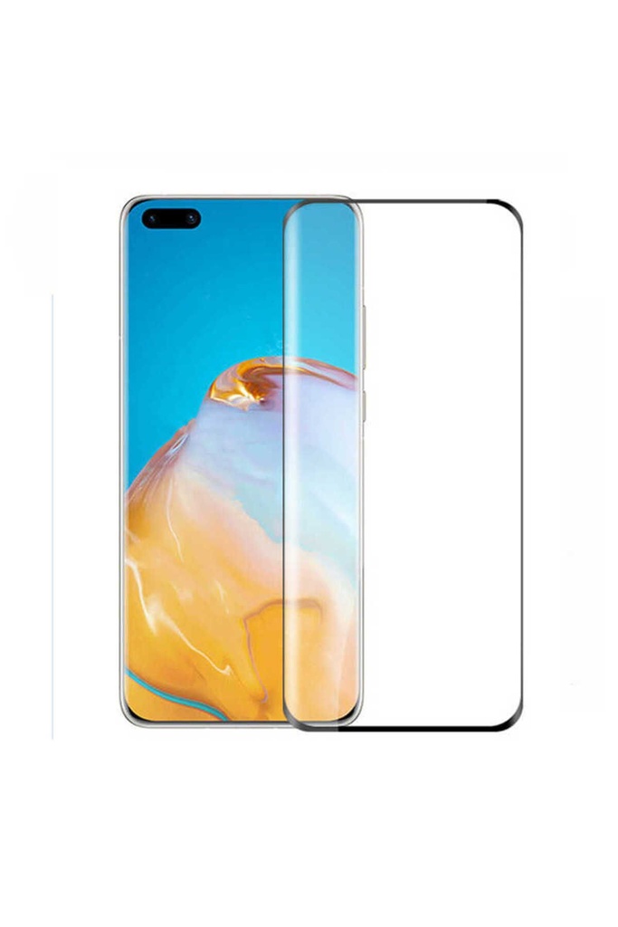 Huawei P40 Uyumlu Zore Kenarları Kırılmaya Dayanıklı Cam Ekran Koruyucu