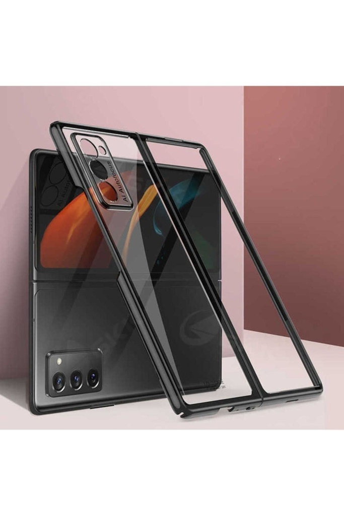[RNZ-TA52781] Samsung Galaxy Z Fold 2 Uyumlu Kılıf Zore Kıpta Kapak (Siyah)
