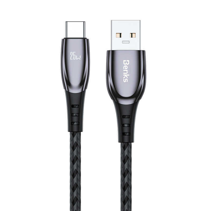 [RNZ-TA52981] Benks D40 25W Type-C Usb Kablo 1.2M (Siyah)